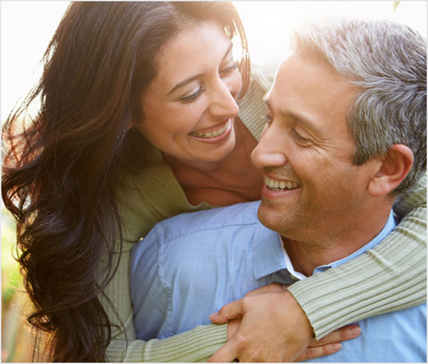 Happy middle-aged couple