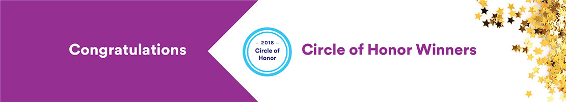 Circle of Honors Winners 2018 banner