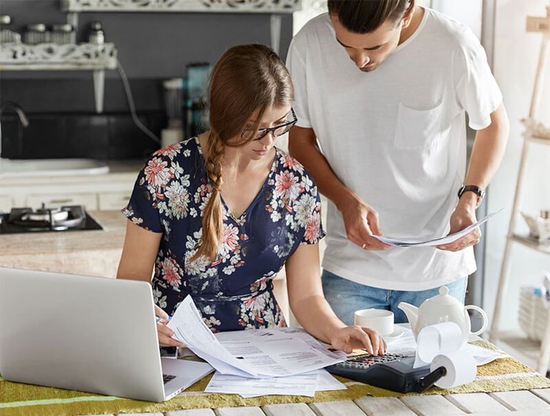 six-affordable-lending-options Couple reviewing personal finances