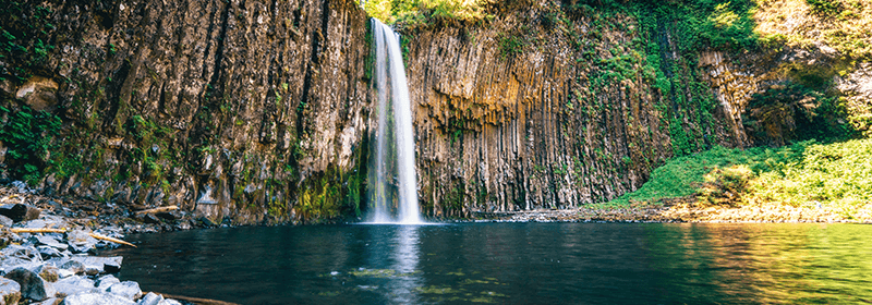 Lake Oswego waterfall