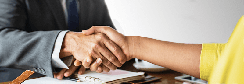 two professionals shaking hands