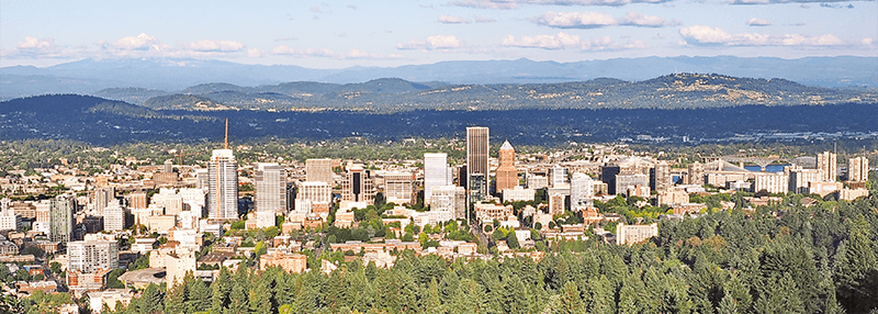 Downtown Portland view