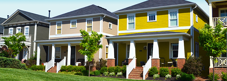 March Blog 4 An image of three houses side by side.