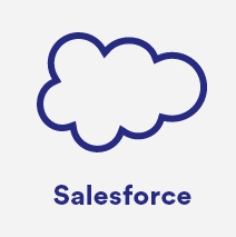 Cloud icon with inset text 'Salesforce'