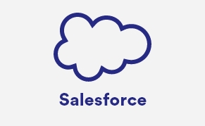 Cloud icon with inset text 'Salesforce'