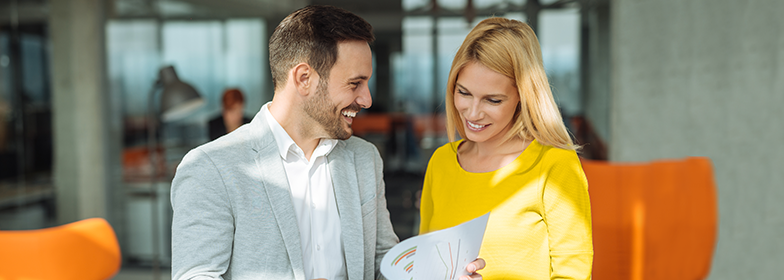 Fannie Mae PR Woman and man looking at a document together