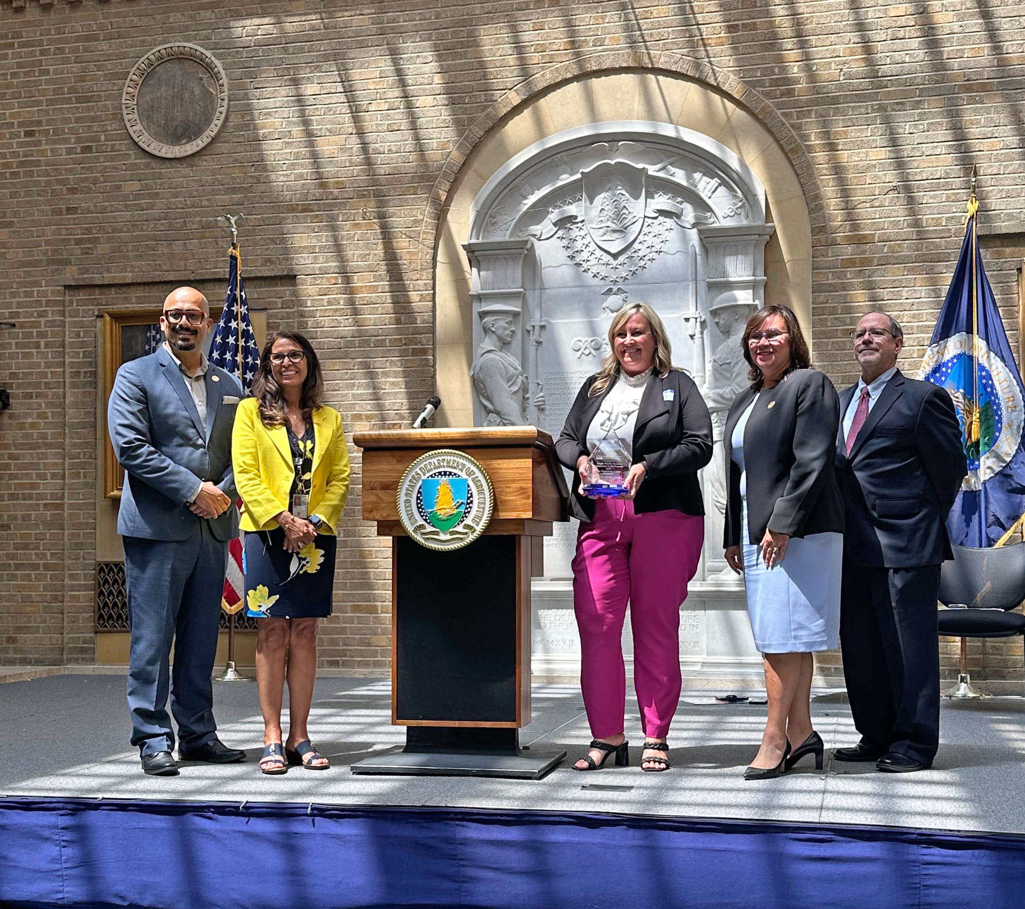 Guild employees at USDA award ceremony