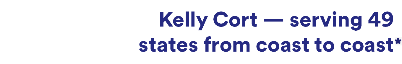 Servicing 49 states from coast to coast