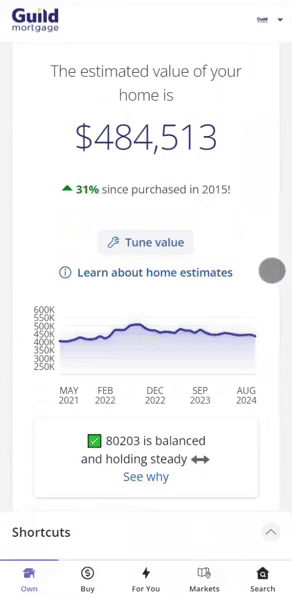 Walkthrough of Homebot website