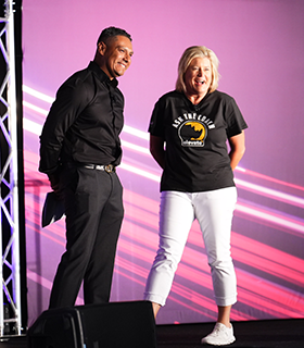 Elevate leaders on stage at event