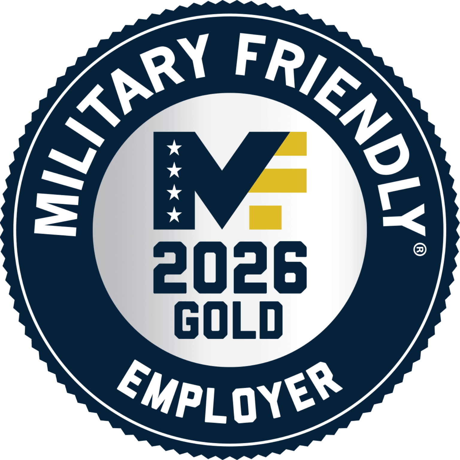 2026 Military Friendly Badge